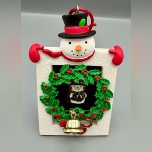 Handmade Vintage Snowman Christmas Ornament – One of a Kind Holiday Decor